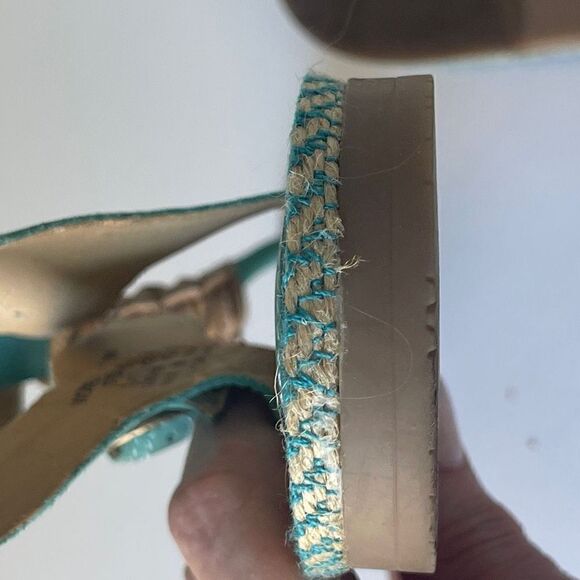Sperry Teal Leather  Sandals - Picture 7 of 8